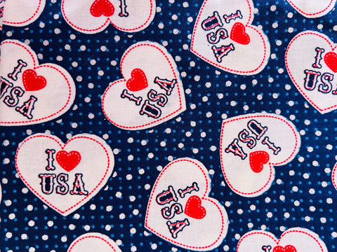 I Love USA Heart Patch