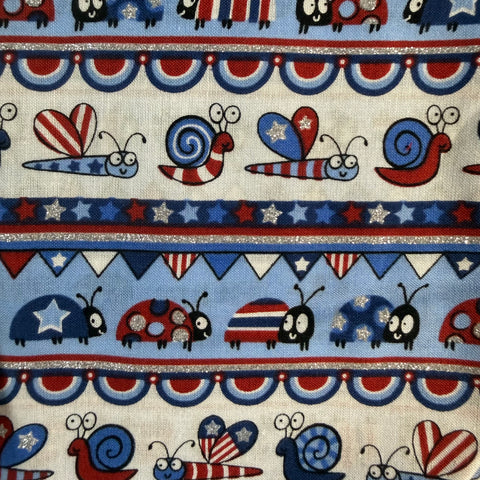 Patriotic: Cute Bugs Red, White & Blue