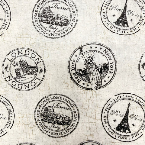 Travel Postage Marks NY Paris Rome London