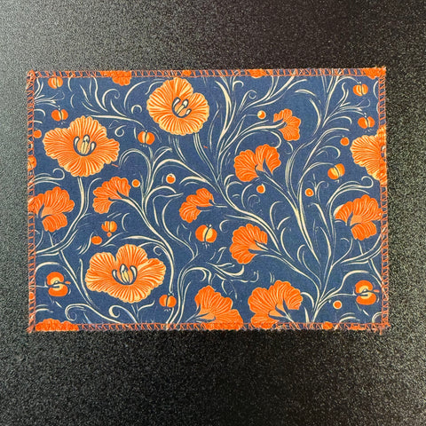California Poppies on Navy