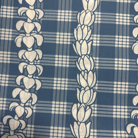 Hawaiian Palaka Print w/ Orchid Blue