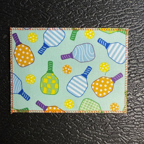 Pickleball on Pastel Green