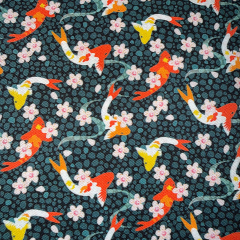 Koi Fish w/ Sakura Flowers