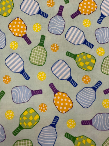 Pickleball on Pastel Green