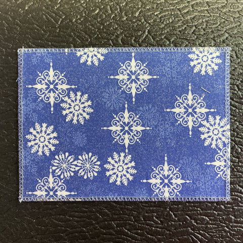 Glittery Snowflakes Navy