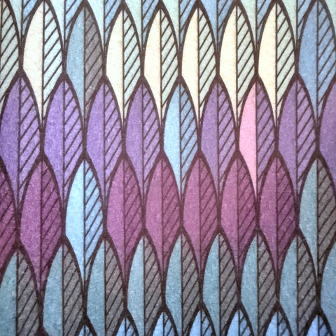 Leaves Blues Purples Felt