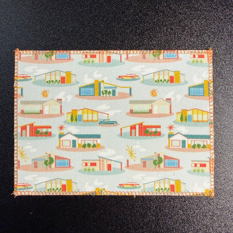 Mid-Century Modern Houses w/ Clouds