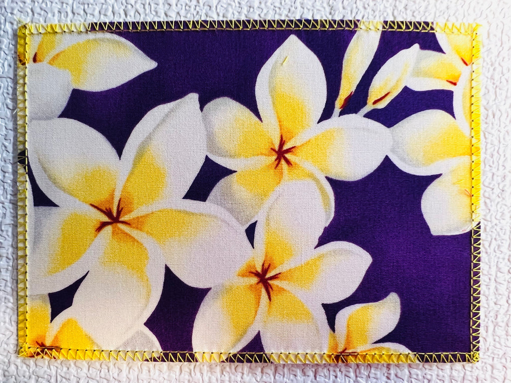 Aloha Print Purple Plumeria