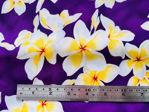 Aloha Print Purple Plumeria
