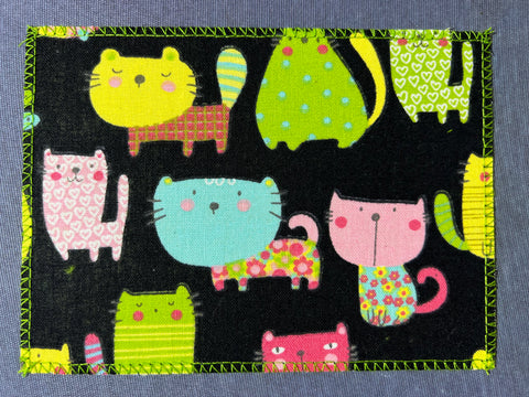Big Head Cats on Black