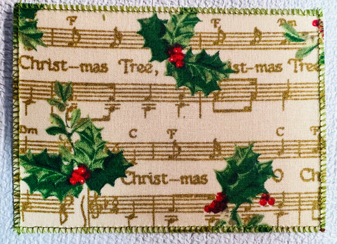 Metallic O Christmas Tree Music Notes