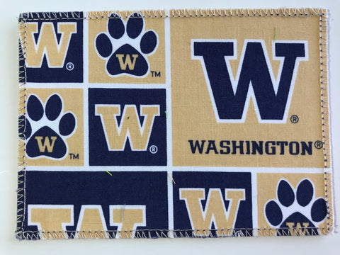 Univ of Washington Huskies Fabric Notecards