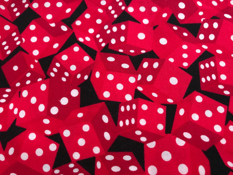 Red Dice on Black