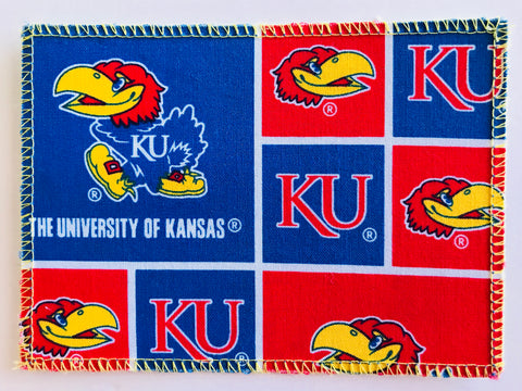 Univ of Kansas Jayhawks Fabric Notecards