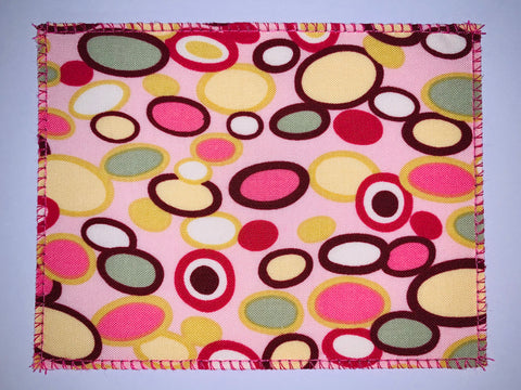 Geometric Ovals Pink/Browns